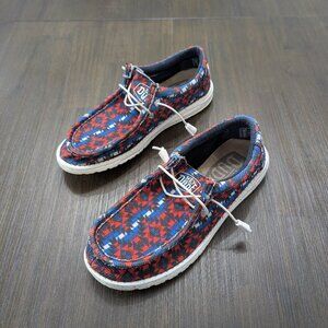 Hey Dude | Wally Sox Capitol Shoe | Unisex | Southwestern/Aztec Print